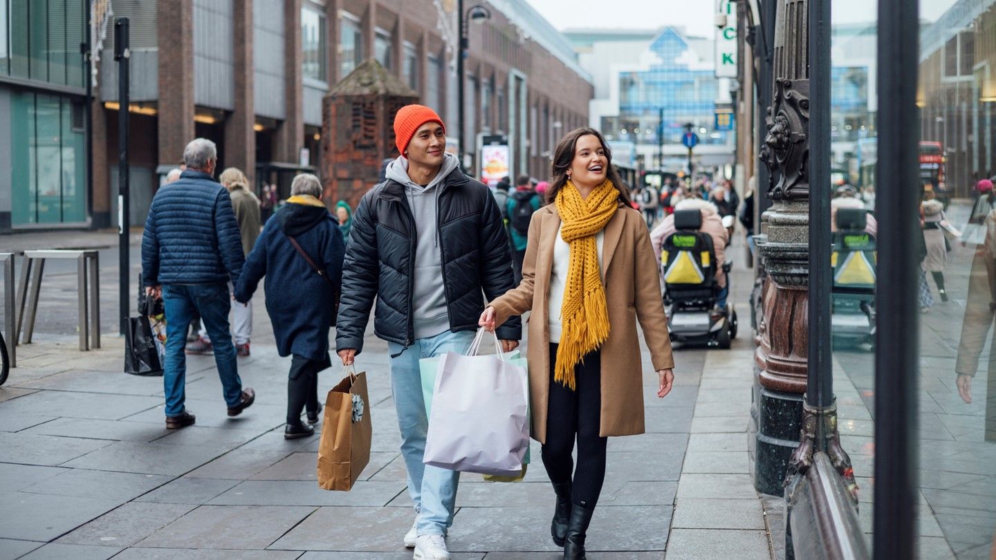 Couple shopping