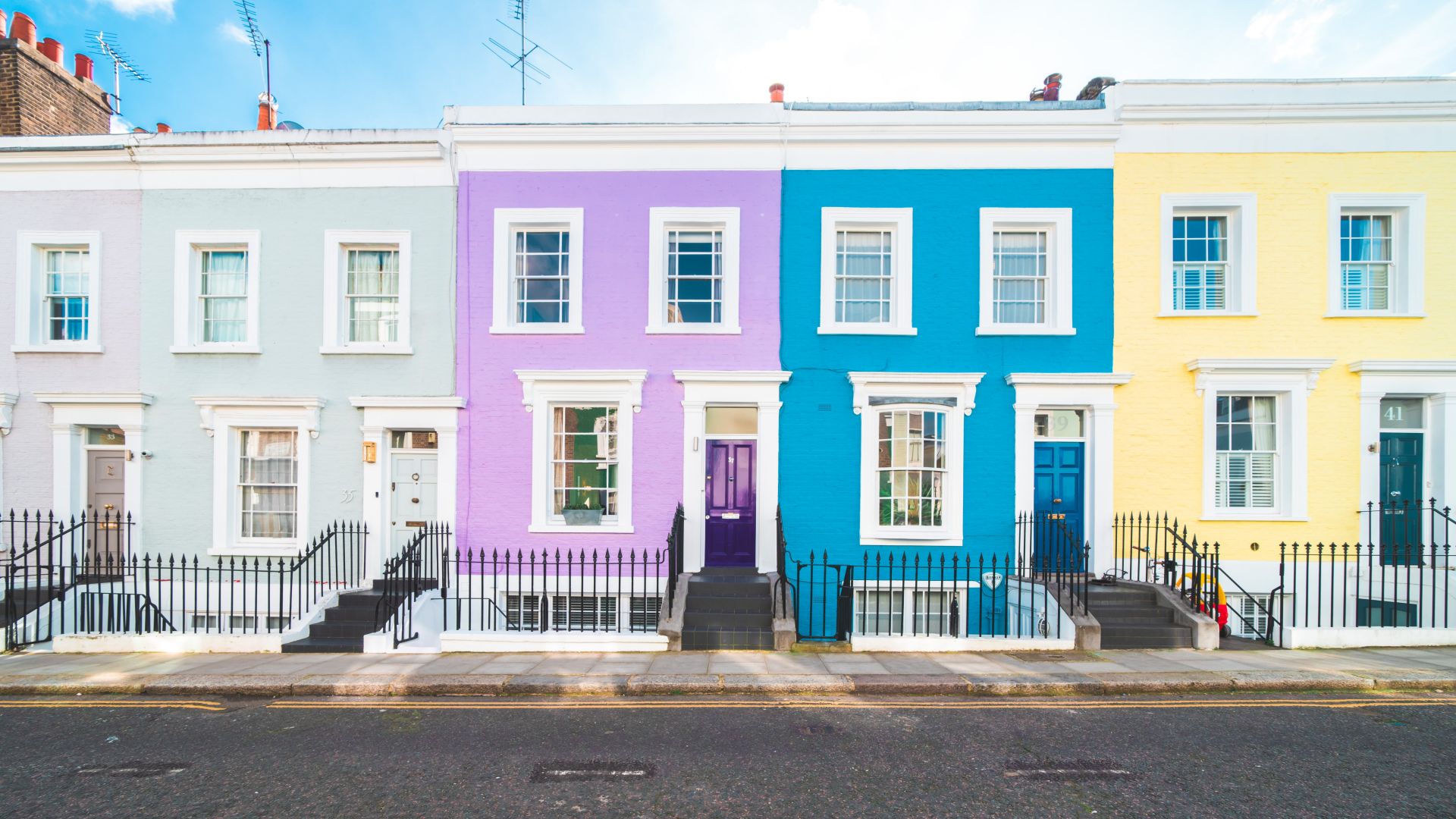 Row of London houses