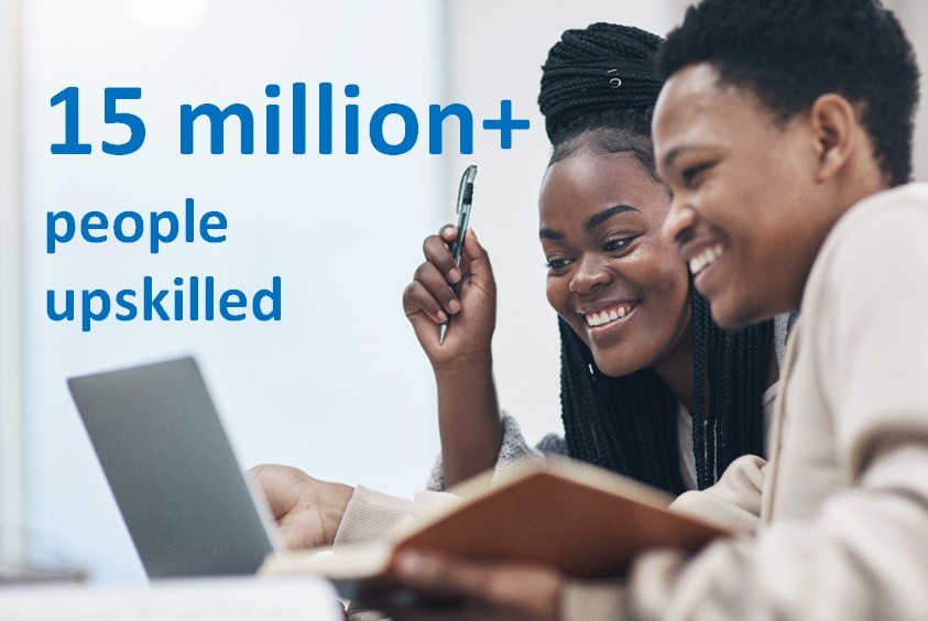 15+ million people upskilled since 2018