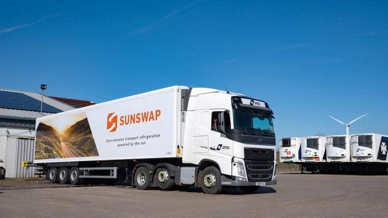 Sunswap branded lorry