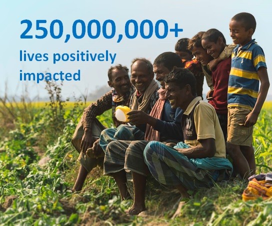 250,000,000+ lives positively impacted