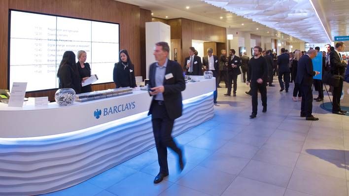 Barclays digital conference reception