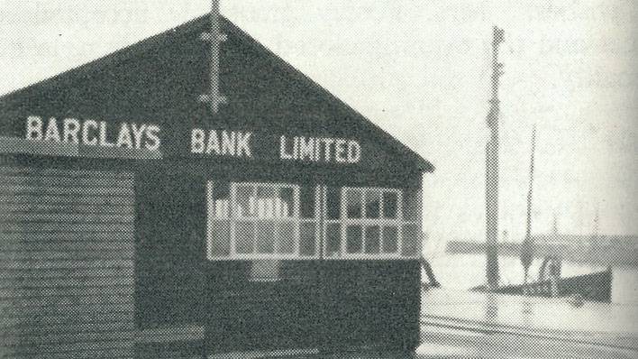 Temporary premises at Lowestoft fish market, 1957