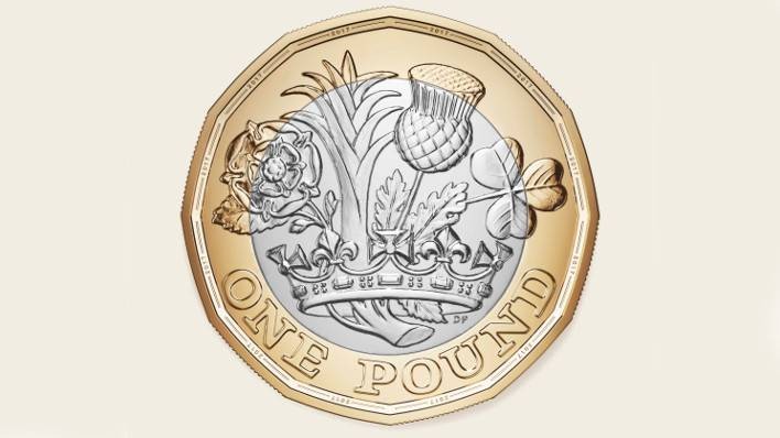 New £1 coin (tails)