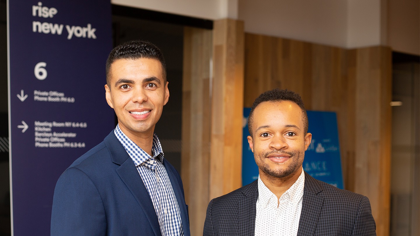 Barclays accelerator graduates Vin Montes and Frantz Romain