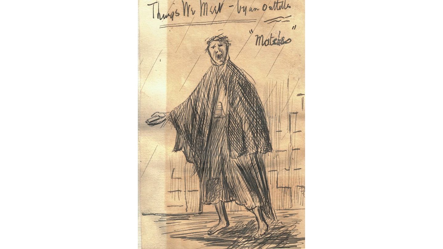 Illustration from out-tellers scrapbooks, found in the Barclays archives (1888-1918)