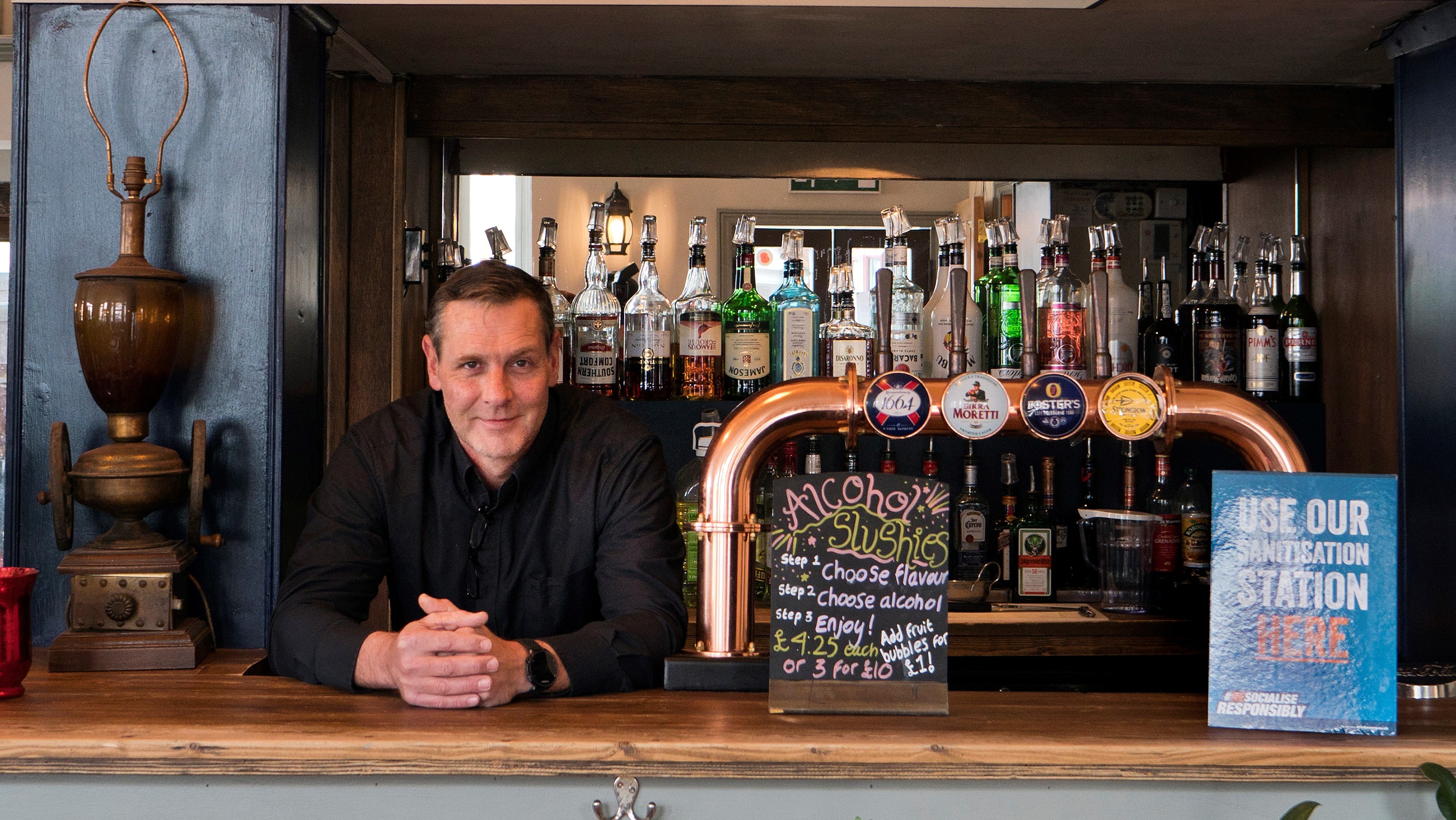 Matthew Greene is the owner of the Blue Anchor pub in Byfleet, Surrey.