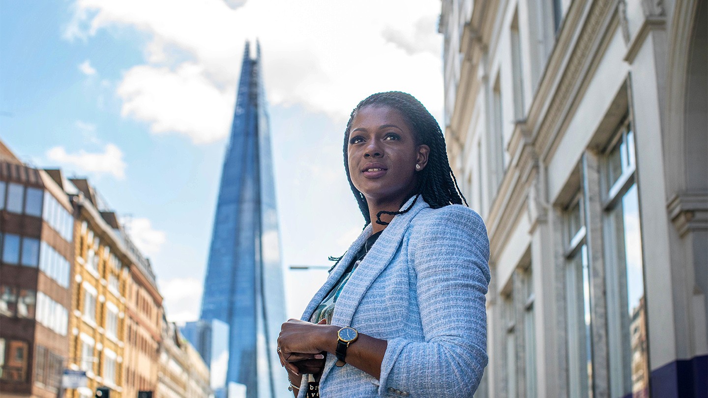 Hannah Awonuga, Global Head of Colleague Engagement, Diversity and Inclusion at Barclays in London.