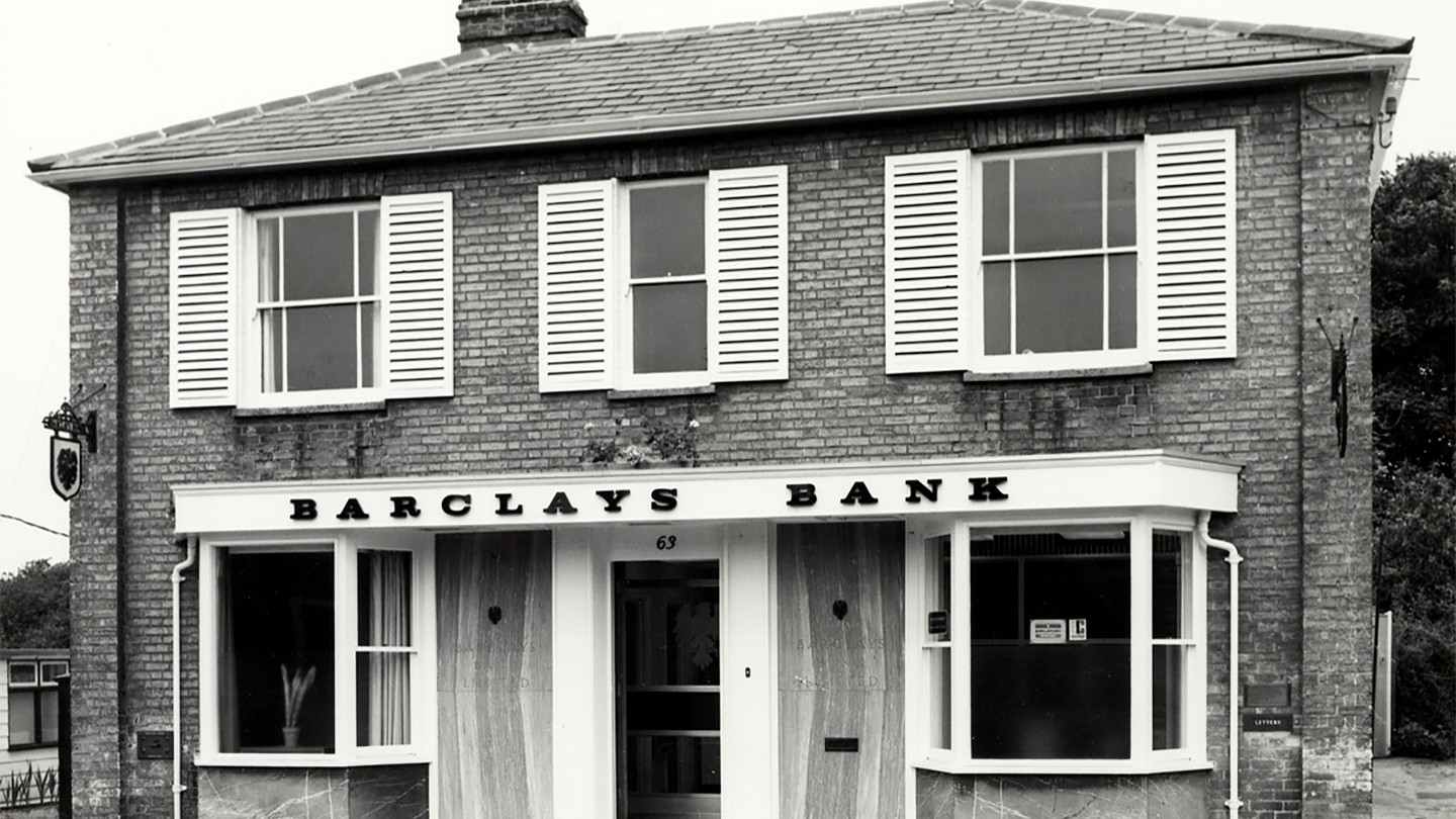 Barclays’ Kelvedon branch in 1971.
