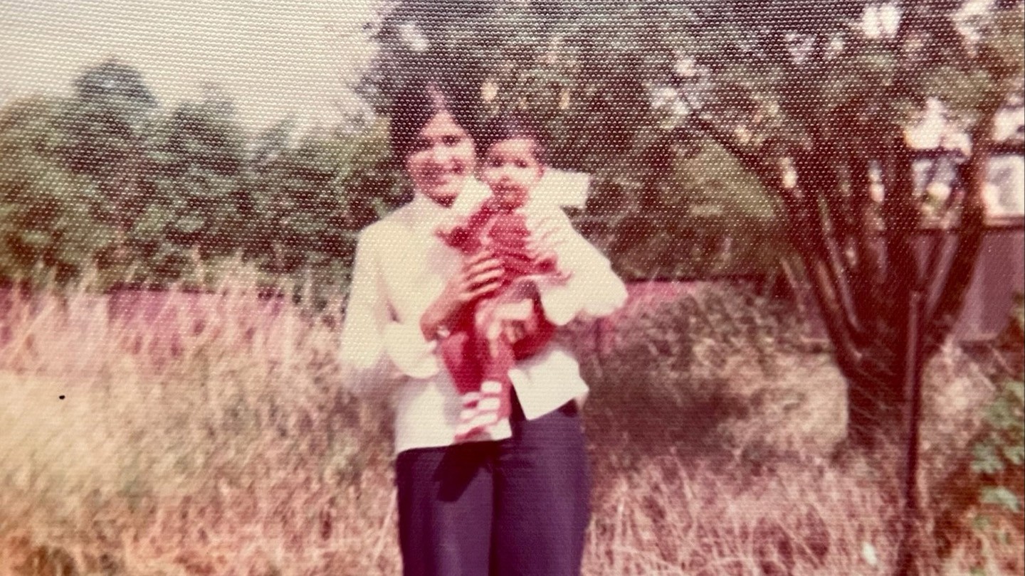 Nazreen Visram, aged six-months, with her mother, Shahida.