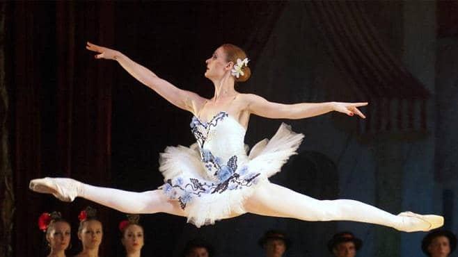 Ballet dancer jumping