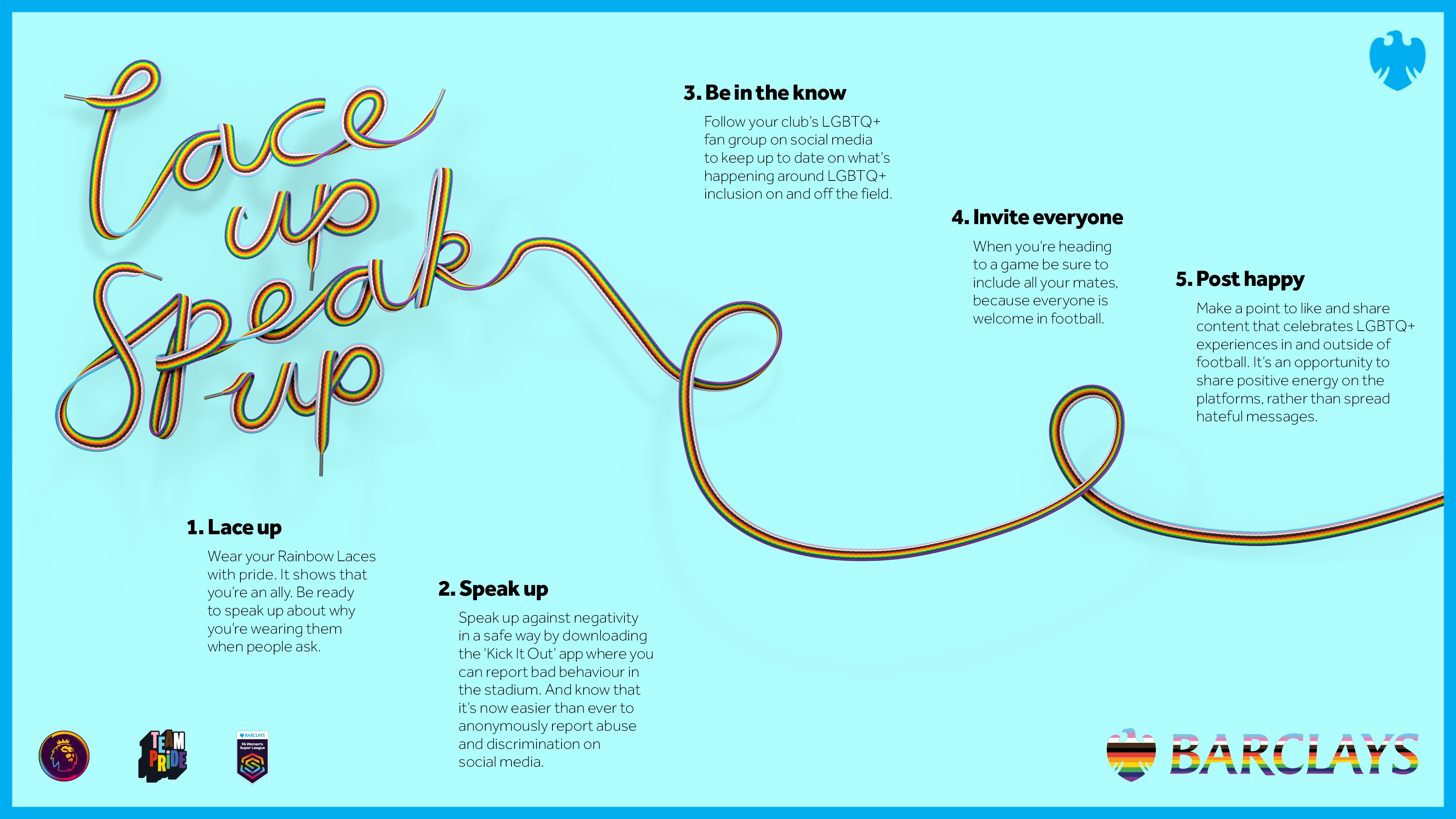 Rainbow laces campaign infographic 